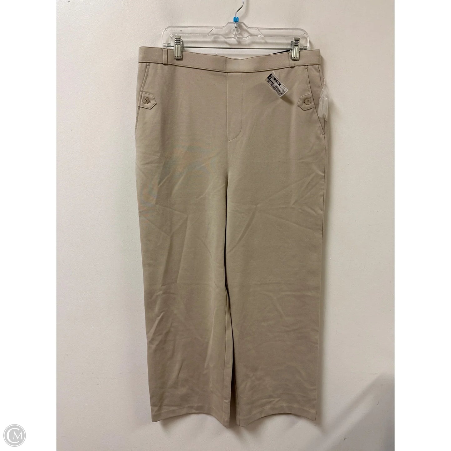 Pants Wide Leg By Jones New York In Tan, Size: Xl