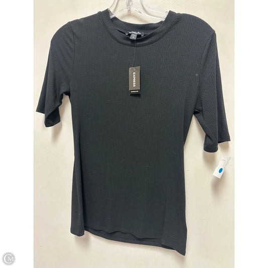 Top Short Sleeve By Express In Black, Size: M