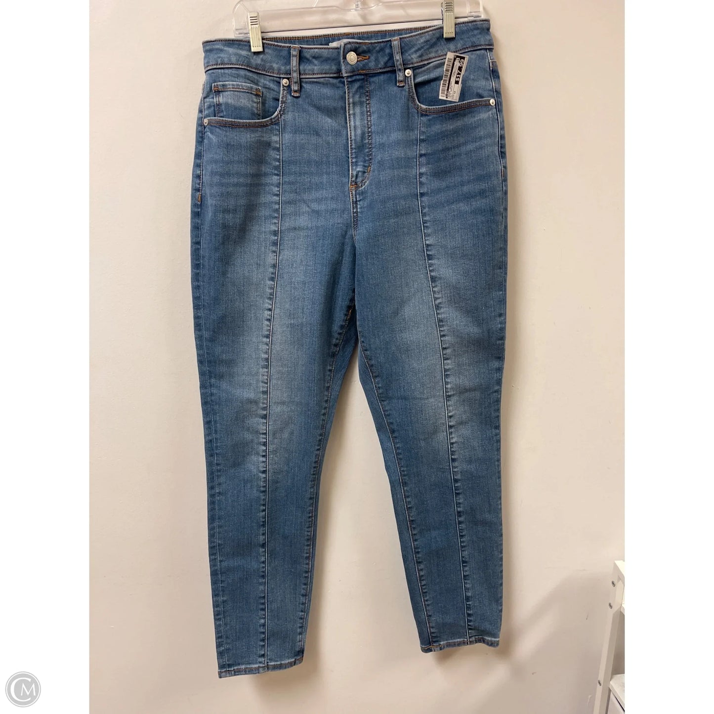Jeans Skinny By Loft In Blue Denim, Size: 12