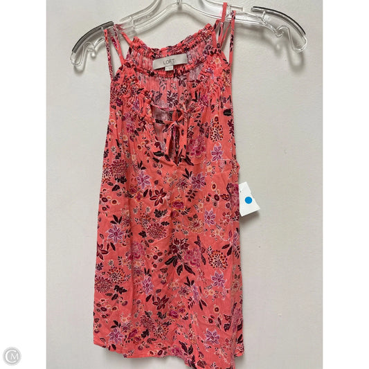 Top Sleeveless By Loft In Pink, Size: S