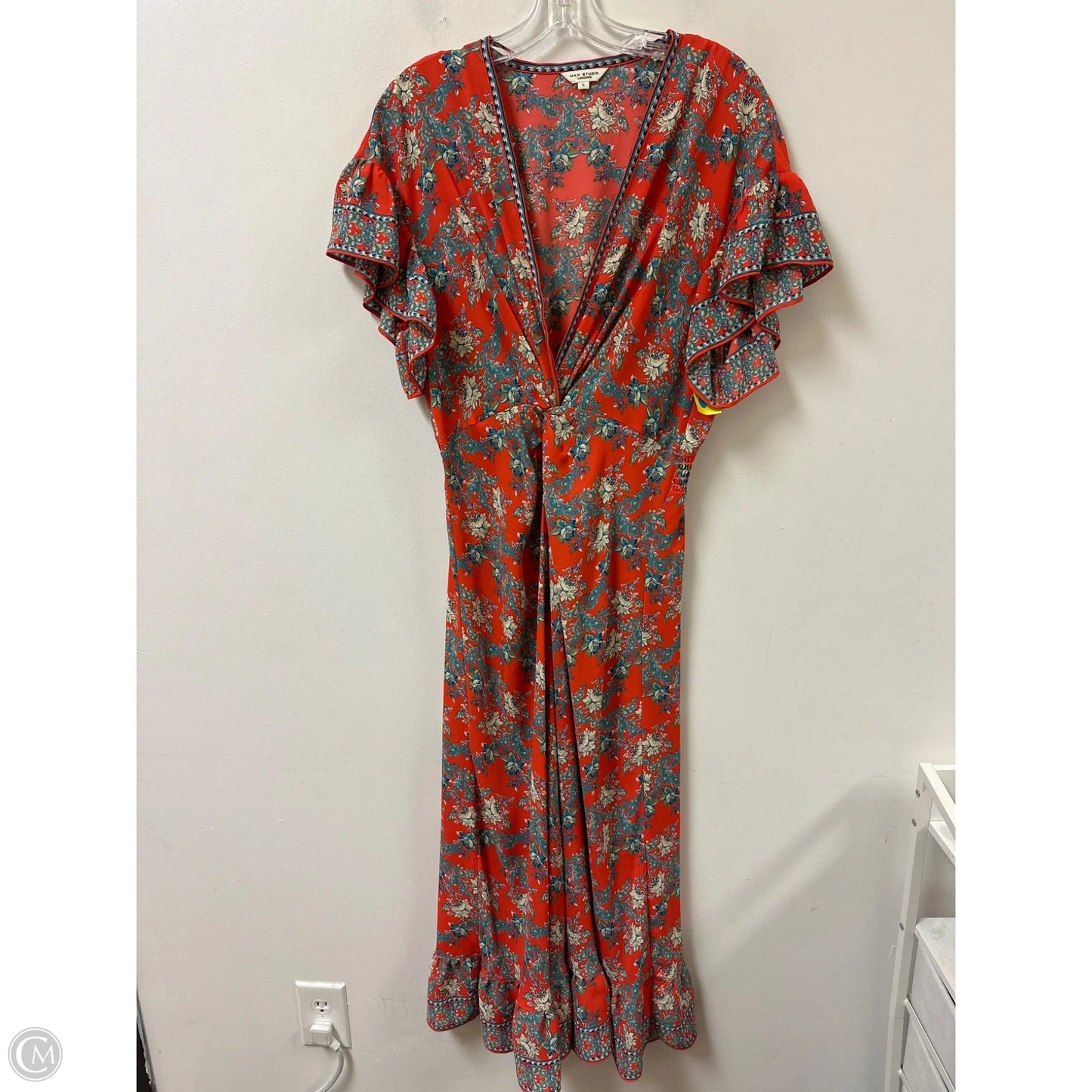 Dress Casual Maxi By Max Studio In Orange, Size: L