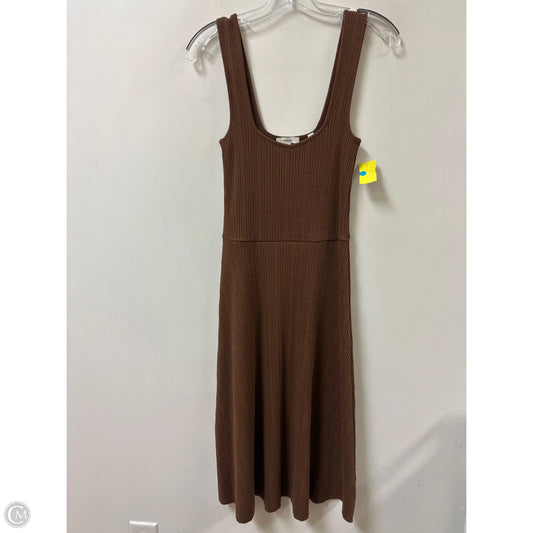 Dress Casual Midi By Vince In Brown, Size: S