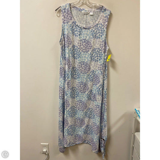 Dress Casual Maxi By Clothes Mentor In Floral Print, Size: L