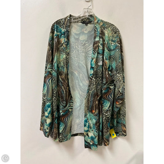 Blazer By Clothes Mentor In Green, Size: 3x