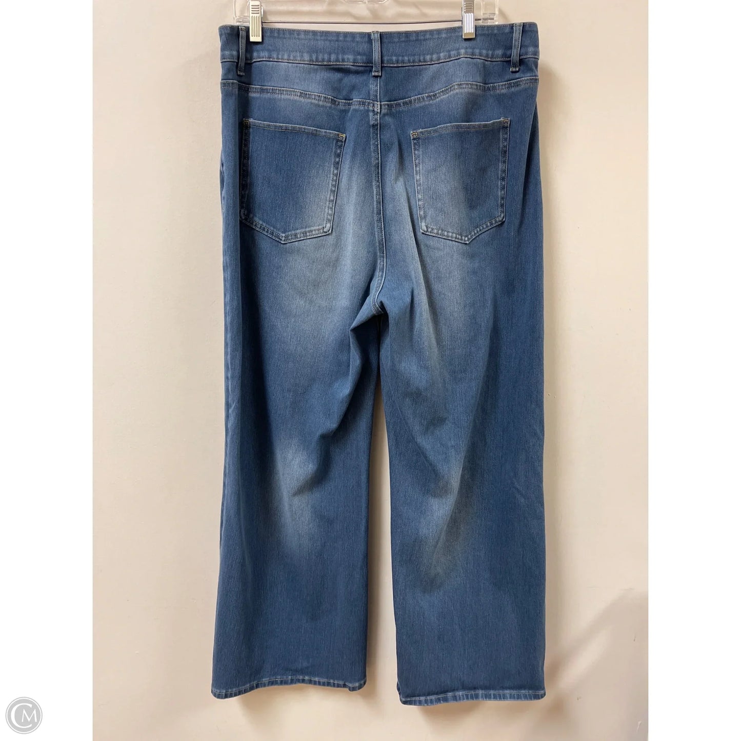 Jeans Wide Leg By Halara In Blue Denim, Size: 14