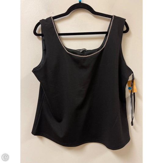 Tank Top By Nicole By Nicole Miller In Black, Size: Xl