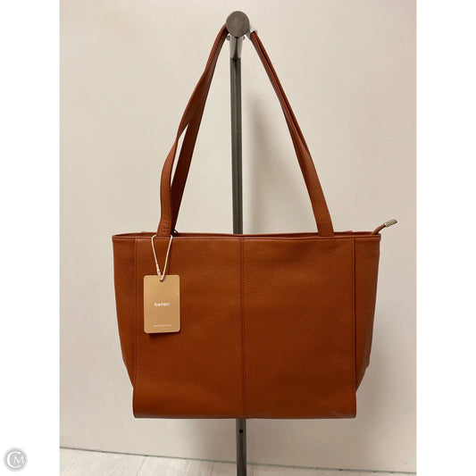 Tote Leather By Clothes Mentor, Size: Large