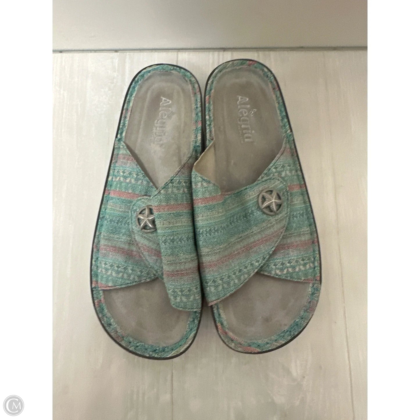 Sandals Flats By Alegria In Blue, Size: 9.5