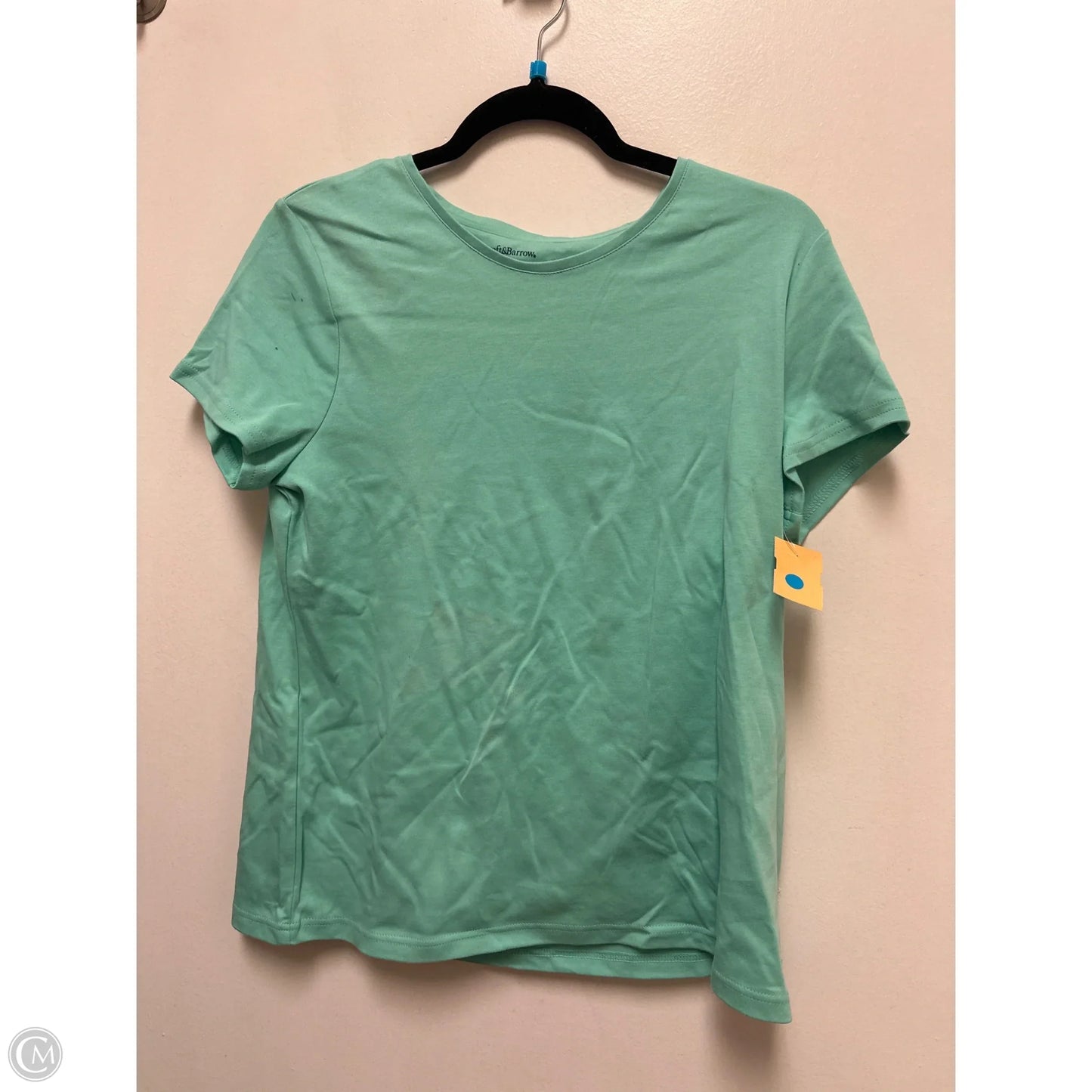 Top Short Sleeve By Croft And Barrow In Green, Size: L