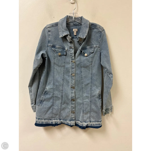 Jacket Denim By Logo In Blue Denim, Size: 8