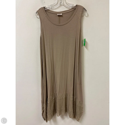 Dress Casual Maxi By Logo In Tan, Size: M