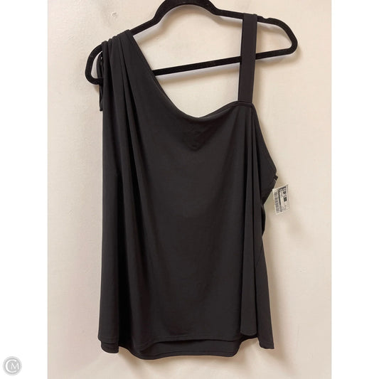 Top Short Sleeve By Maurices In Black, Size: 3x