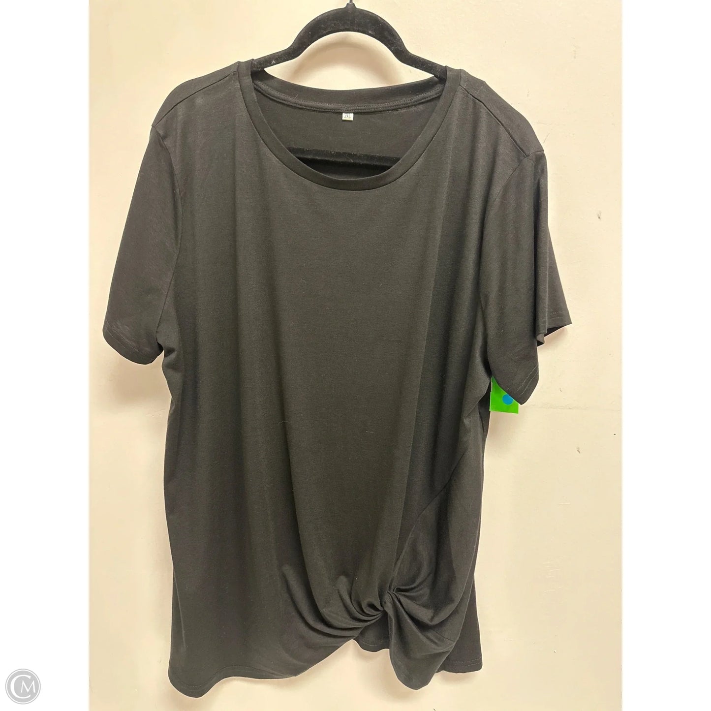 Top Short Sleeve By Clothes Mentor In Black, Size: 2x