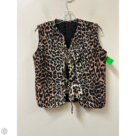 Vest Puffer & Quilted By Clothes Mentor In Animal Print, Size: M