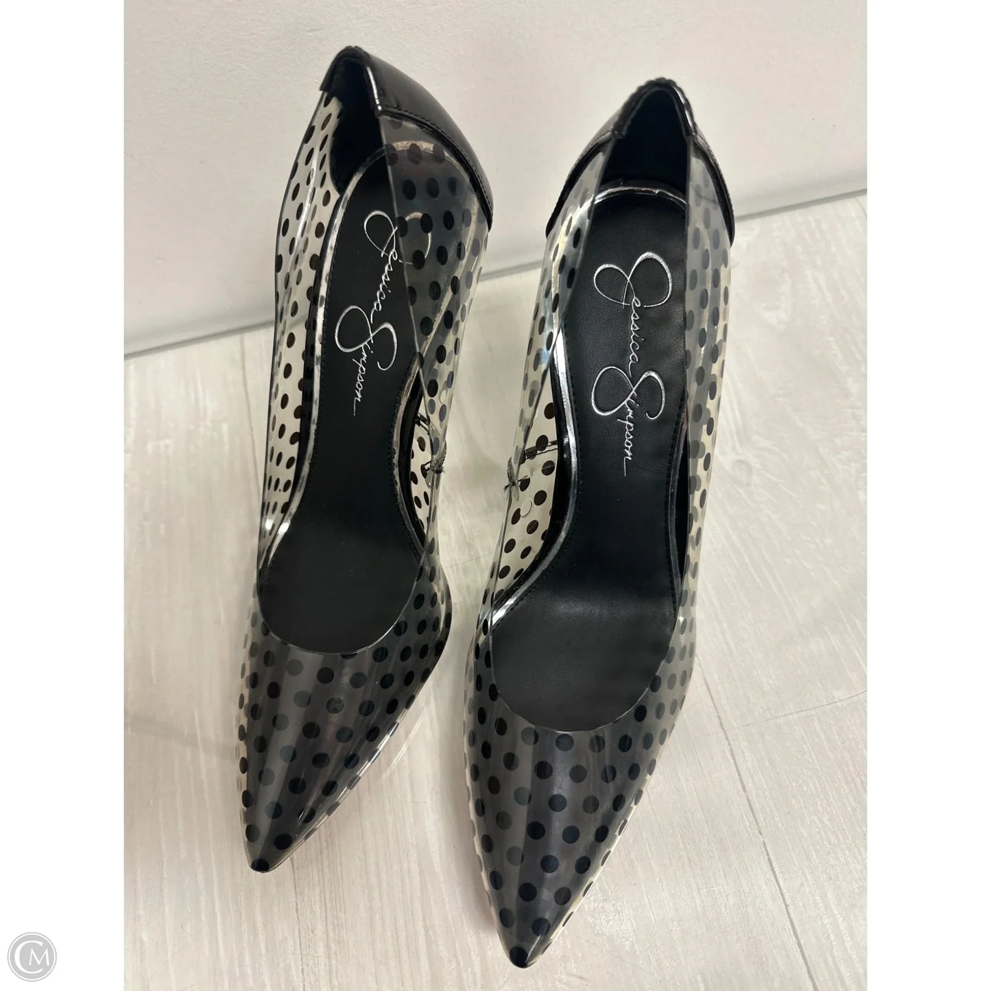Shoes Heels Stiletto By Jessica Simpson In Polkadot Pattern, Size: 10