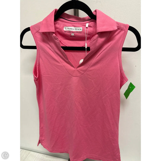 Athletic Tank Top By Pebble Beach In Pink, Size: S