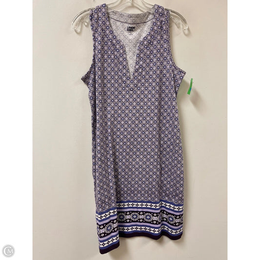 Dress Casual Midi By Lands End In Purple, Size: S