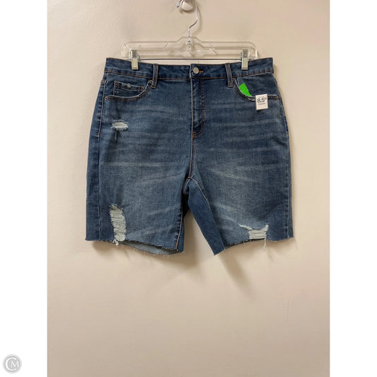 Shorts By Time And Tru In Black Denim, Size: 14