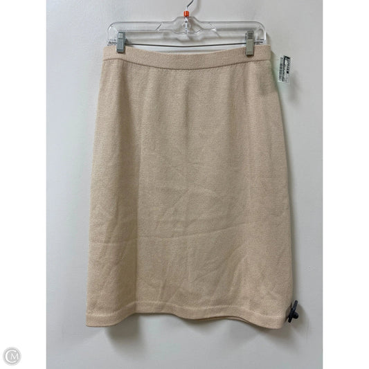 Skirt Luxury Designer By St John Collection In Cream, Size: 12