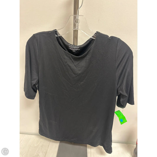 Top Short Sleeve By Tahari In Black, Size: M