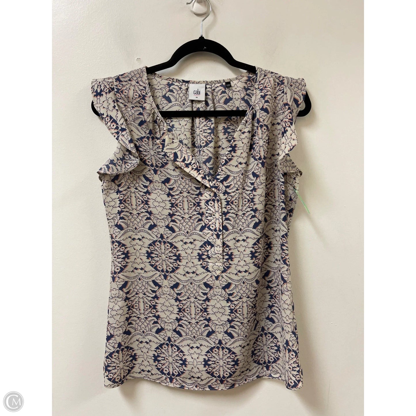 Top Short Sleeve By Cabi In Blue, Size: Xs