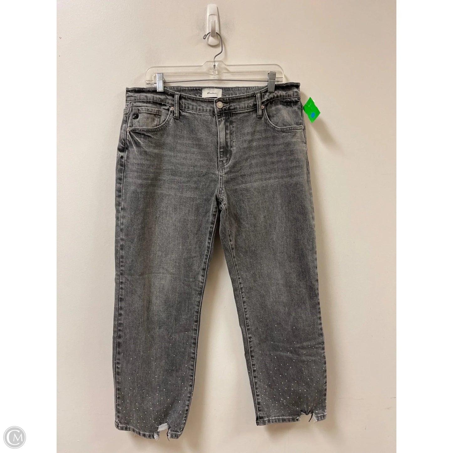 Jeans Straight By Kancan In Grey, Size: 10