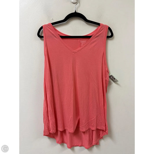 Top Sleeveless By Time And Tru In Coral, Size: Xl