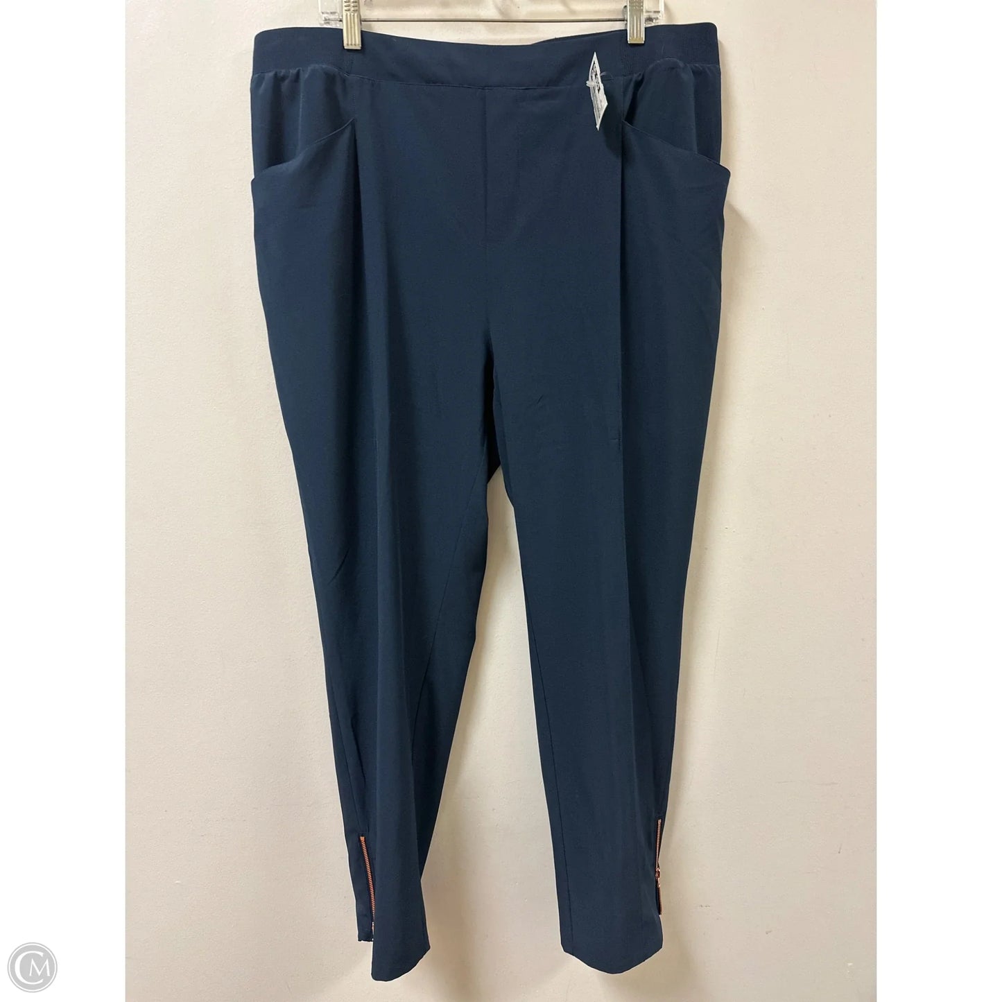 Athletic Pants By Soft Surroundings In Navy, Size: 18