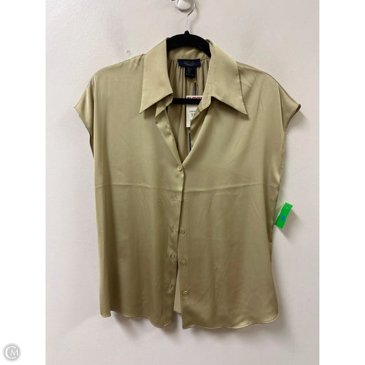 Blouse Short Sleeve By Rachel Roy In Gold, Size: S