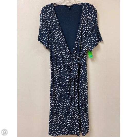 Dress Casual Midi By Nicole By Nicole Miller In Navy, Size: Xl