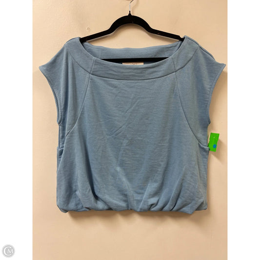 Sweater Short Sleeve By Loft In Blue, Size: L