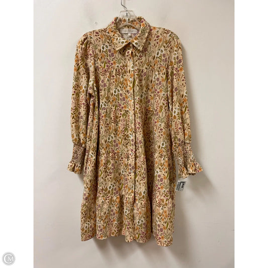 Dress Casual Midi By Simply Southern In Floral Print, Size: S