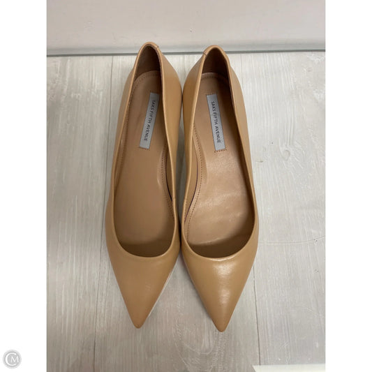Shoes Heels Kitten By Saks Fifth Avenue In Tan, Size: 8