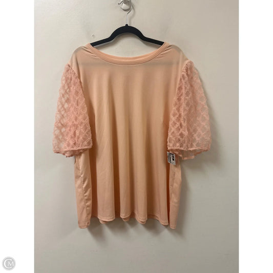 Top Short Sleeve By Cato In Pink, Size: 3x