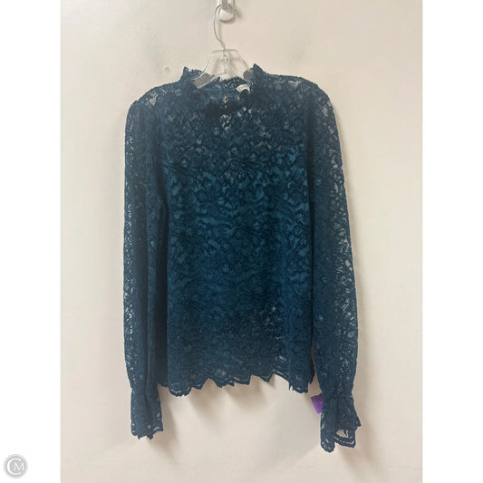 Top Long Sleeve By Umgee In Teal, Size: M