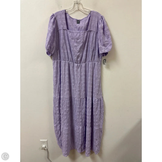 Dress Casual Maxi By Shein In Purple, Size: 3x