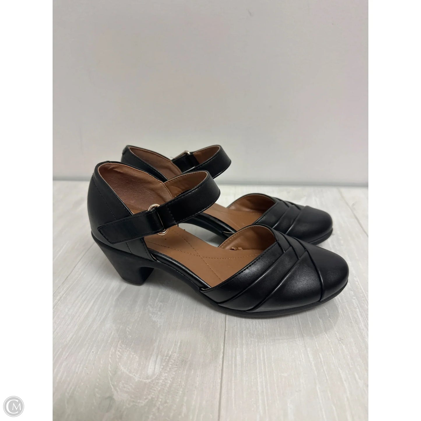 Shoes Heels Block By Easy Spirit In Black, Size: 7.5