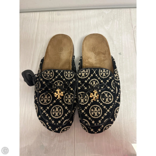 Shoes Designer By Tory Burch In Black & Cream, Size: 6