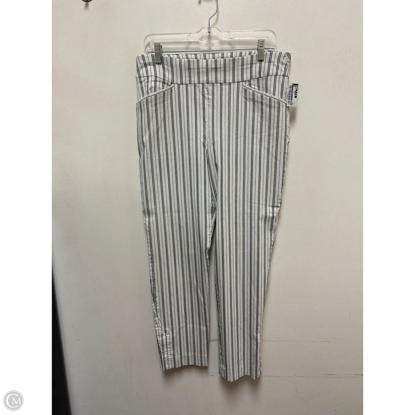 Pants Leggings By Chicos In Grey, Size: 12