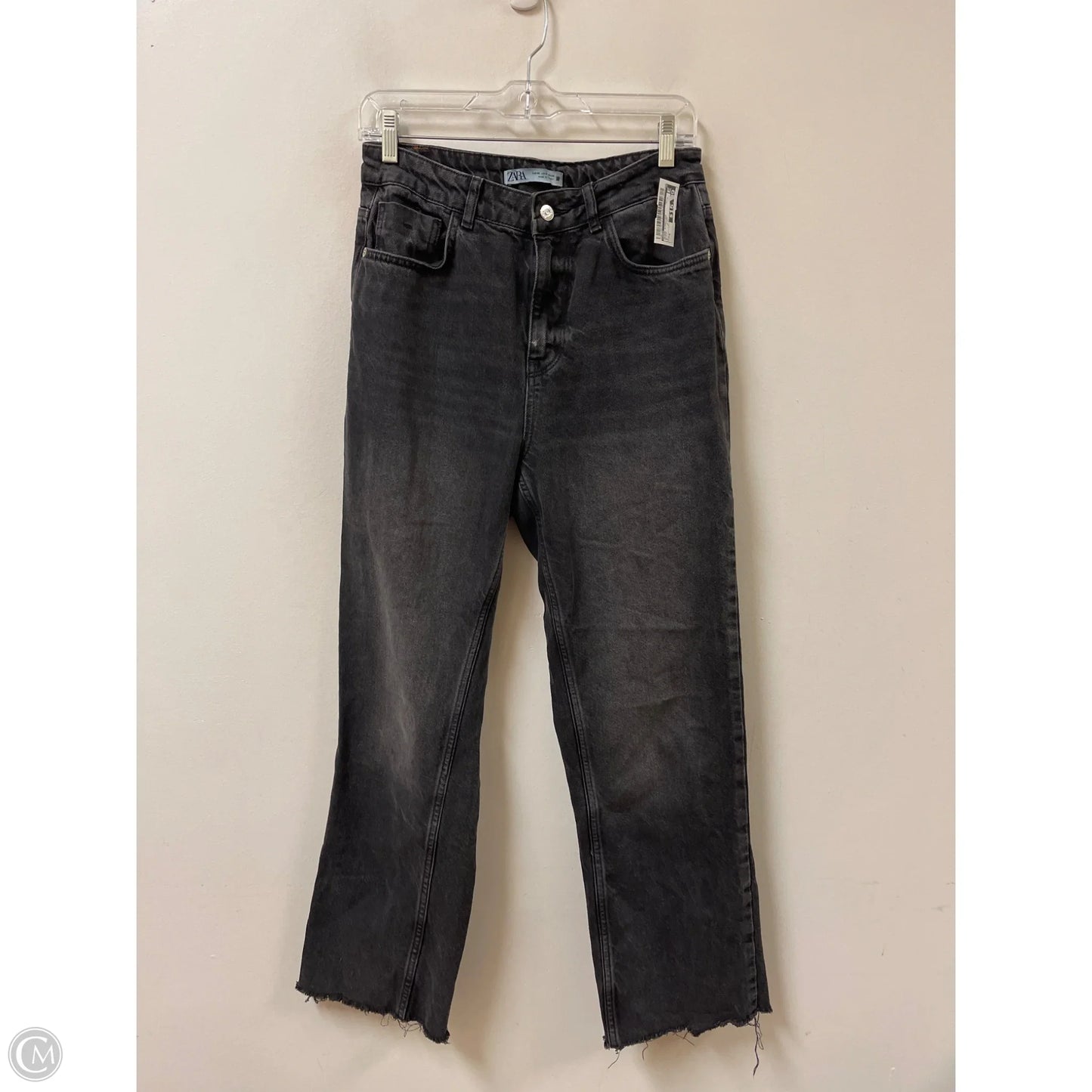 Jeans Straight By Zara In Black, Size: 6