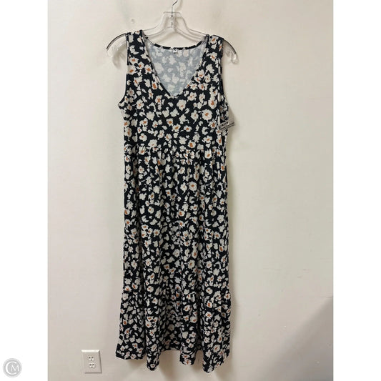 Dress Casual Maxi By Clothes Mentor In Black & Cream, Size: M