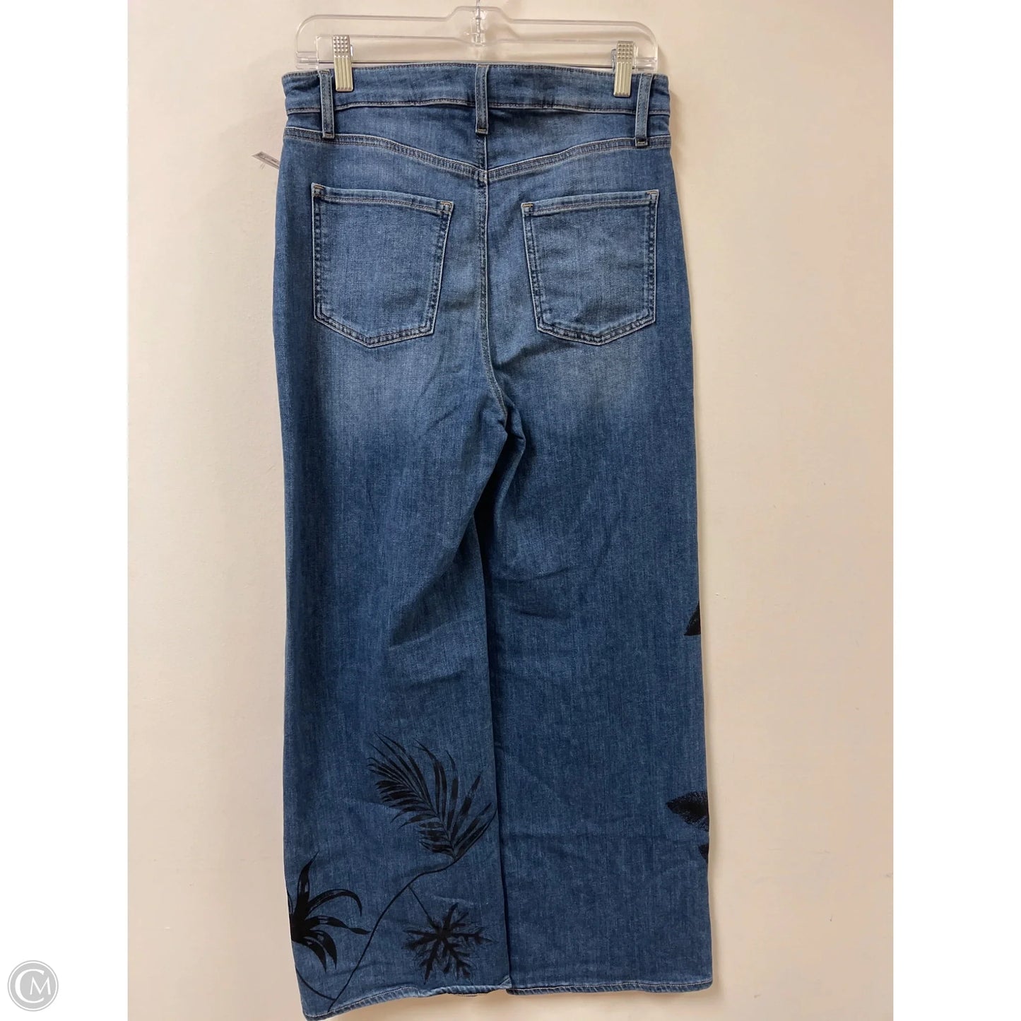 Jeans Wide Leg By Chicos In Blue Denim, Size: 8