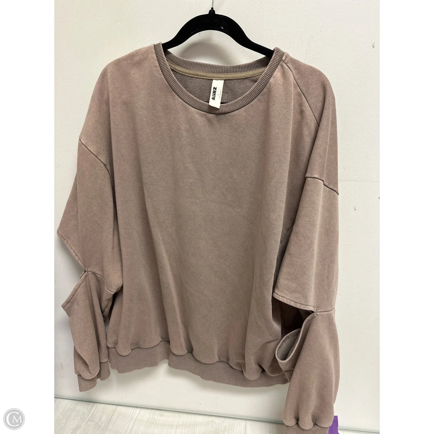 Sweatshirt Crewneck By Clothes Mentor In Brown, Size: L