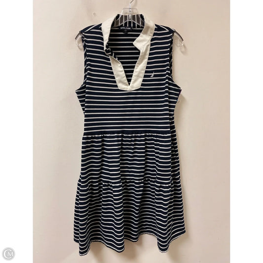 Dress Casual Midi By Nautica In Navy, Size: L