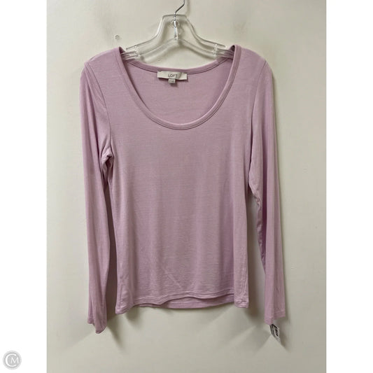 Top Long Sleeve By Loft In Purple, Size: M