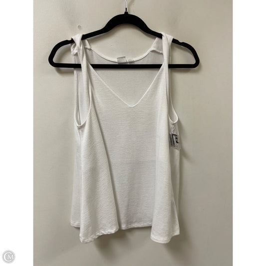 Top Sleeveless By Gap In White, Size: S