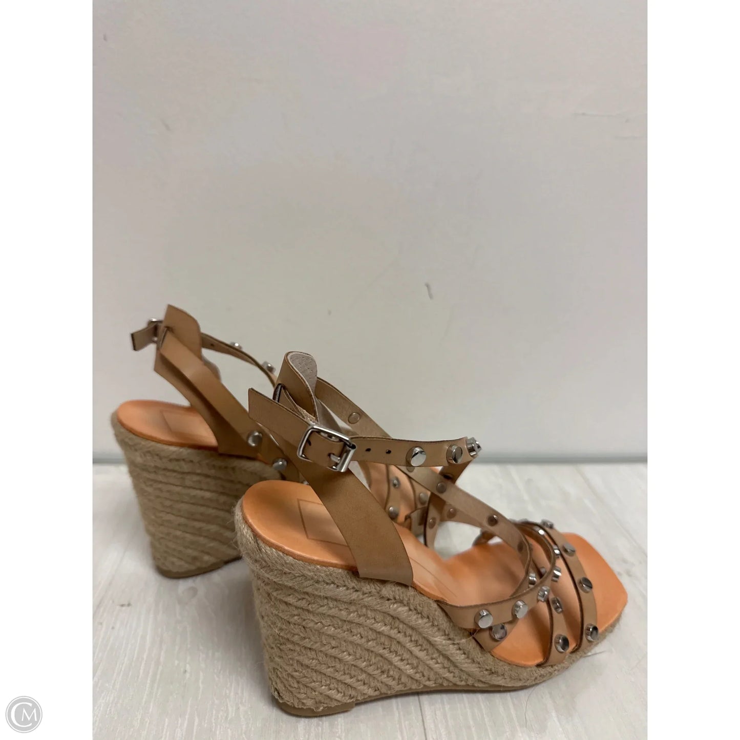 Sandals Heels Wedge By Dolce Vita In Tan, Size: 7.5