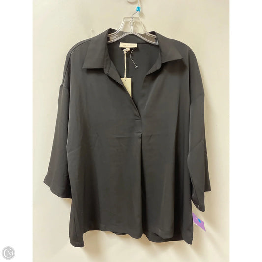 Top Long Sleeve By Melloday In Black, Size: Xl