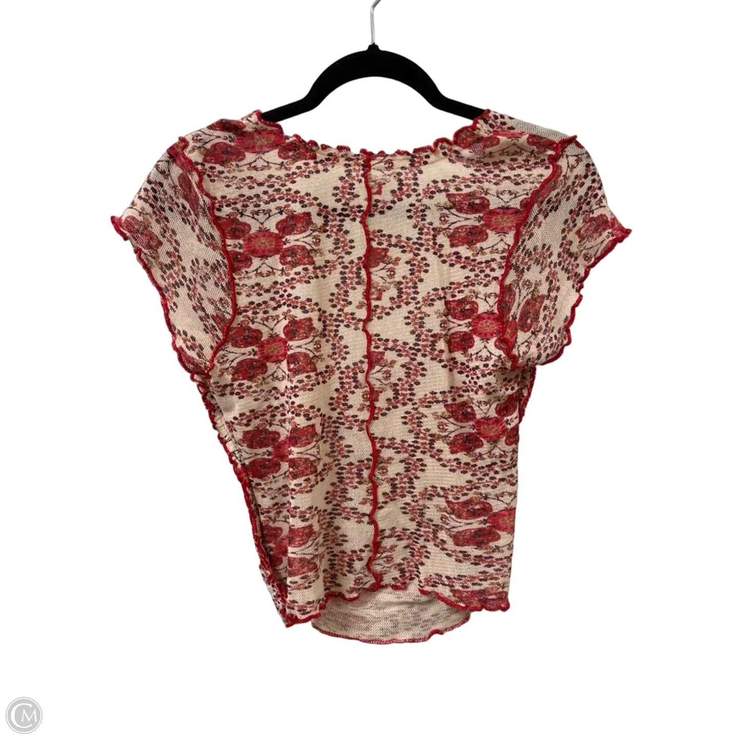 Top Short Sleeve By Free People In Red, Size: M