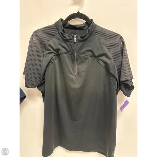 Athletic Top Short Sleeve By Tail In Black, Size: 1x